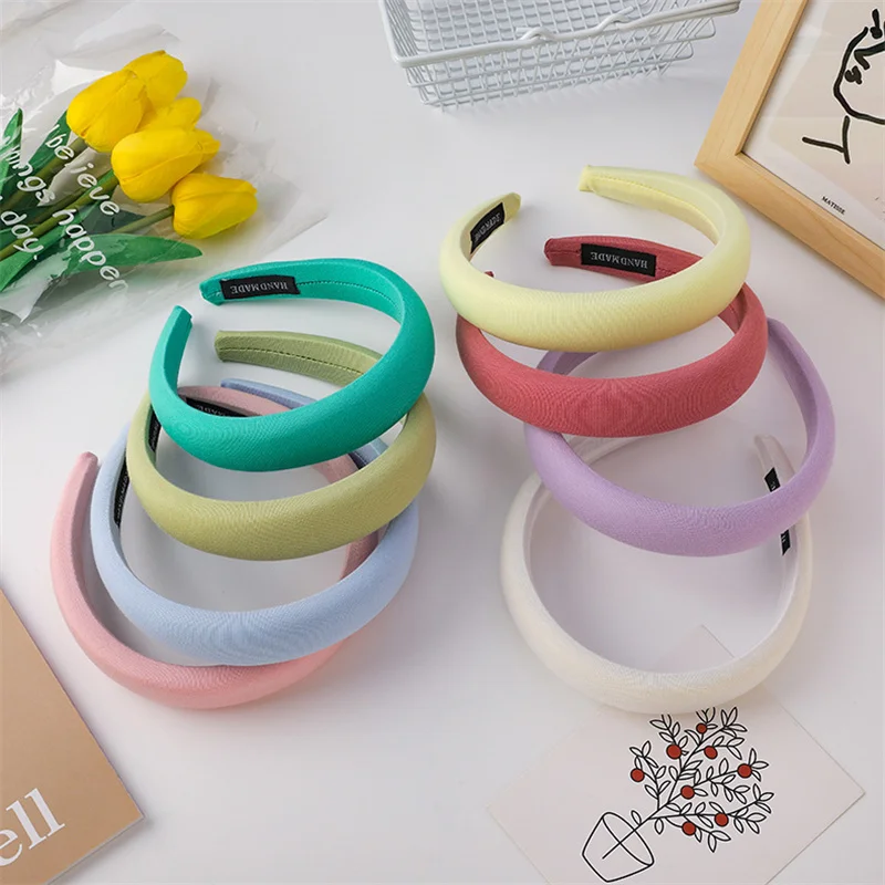 Wide-brimmed Sponge Hair bands Women\'s Sweet All-match Headband Cute Face Wash Hairband Girls Hair Accessories