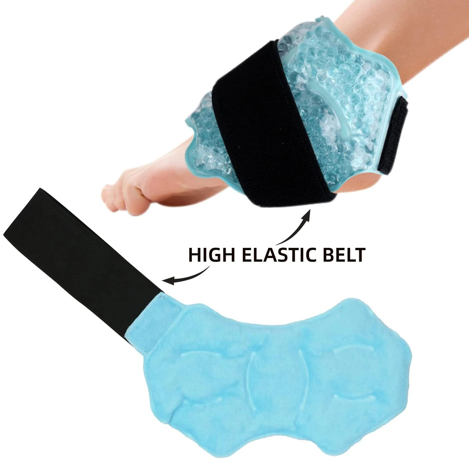 Ankle/Sport Foot Ice Therapy Wrap Ankle Hot Cold Gel Bead Ice Pack for Surgery Recovery Ankle Swelling Foot Hand Care Massager