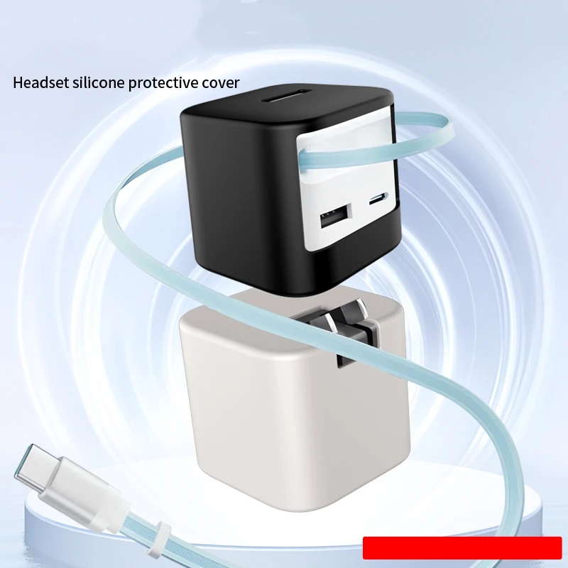 Silicone Protective Case for CUKTECH CP6 67W Charger Dust Protection Sleeve Anti-Scratch Design, Soft Flexible Shell Charger