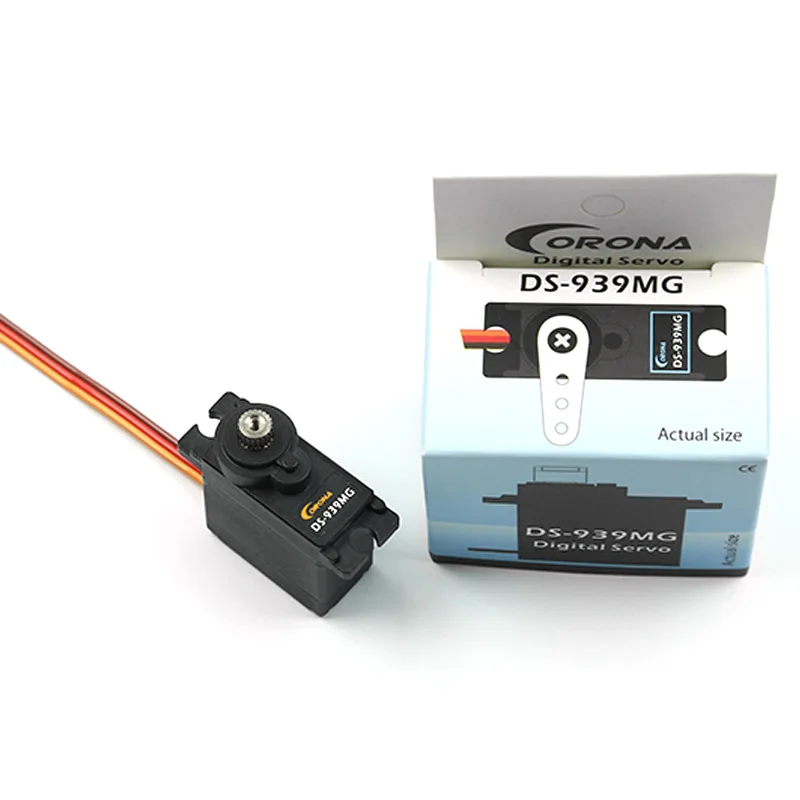 Corona DS939MG Digital Steering Gear 2.5kg / 0.14sec / 12.5g Micro Metal Gear Servo Uesd for RC Airplane Model Robot Accessories