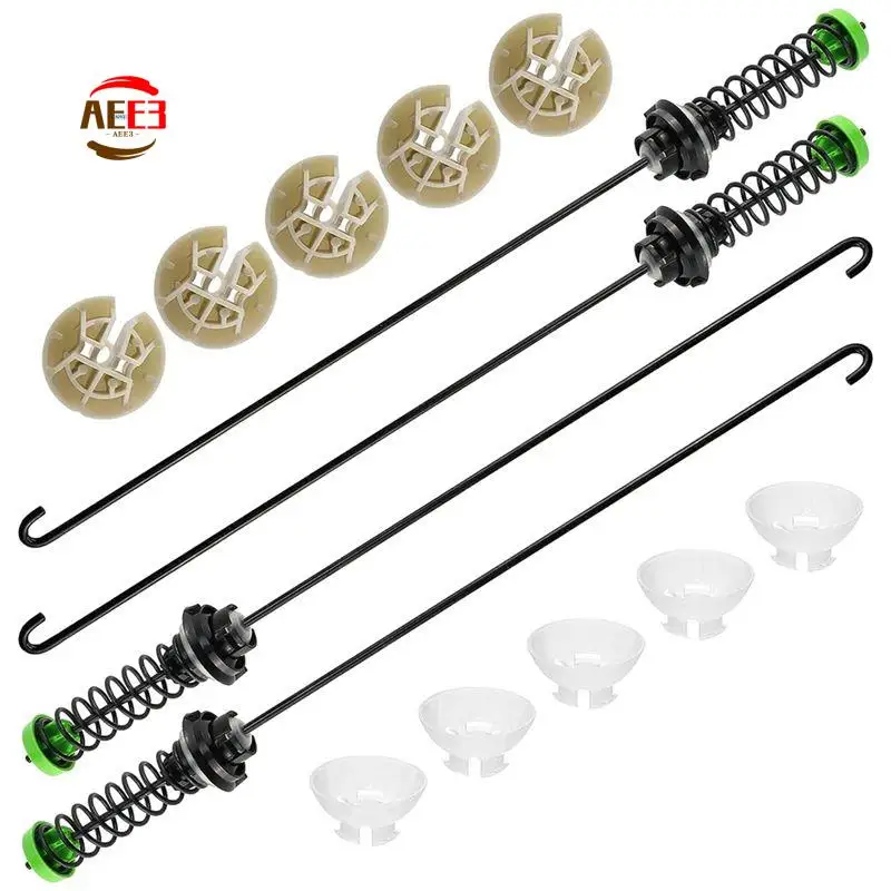 AEE3-W11130362 Kit de varilla de suspensión para lavadora, 4 Uds., para lavadoras, compatible con 11022352510, WTW5000DW2, MVWC565FW0, WTW5000DW0 Easy Insta