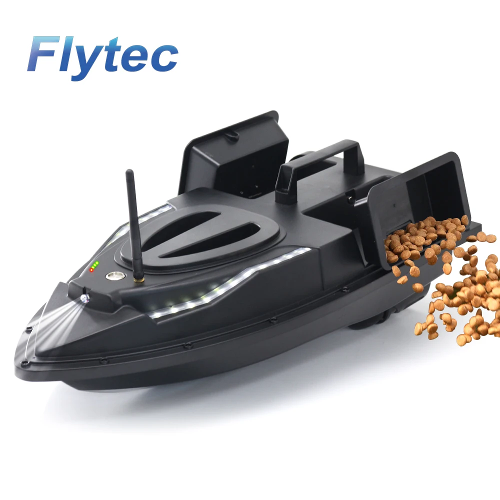 Flytec 2023 New Models V700 500m Constant Speed With LCD Screen RC Boat Night Light Fishing Bait Boat