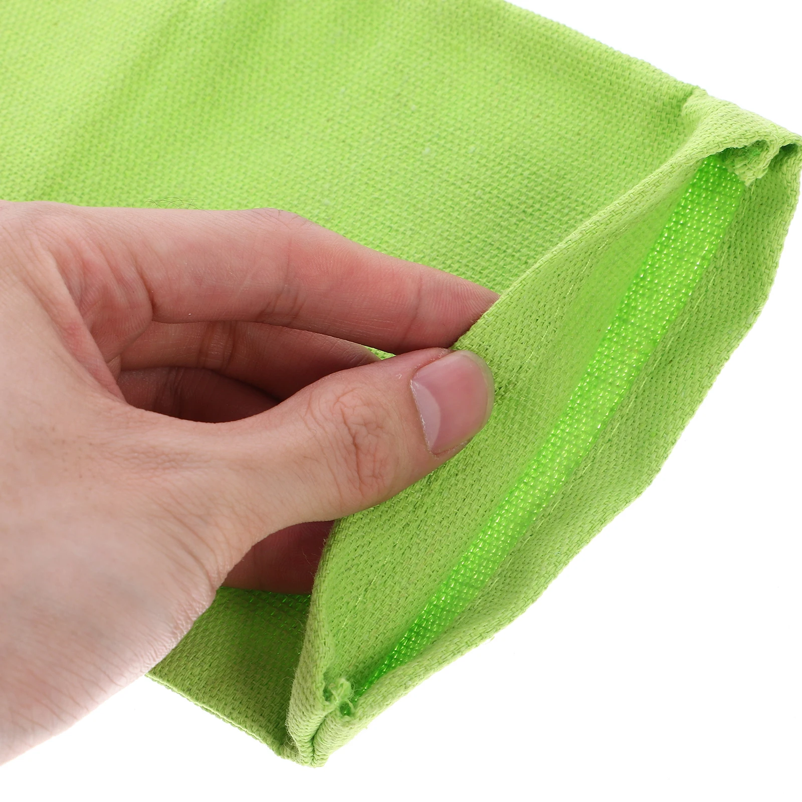 2 Pcs Children Hand Puppet Material DIY Painting Pretend Green Canvas Finger Puppets Baby