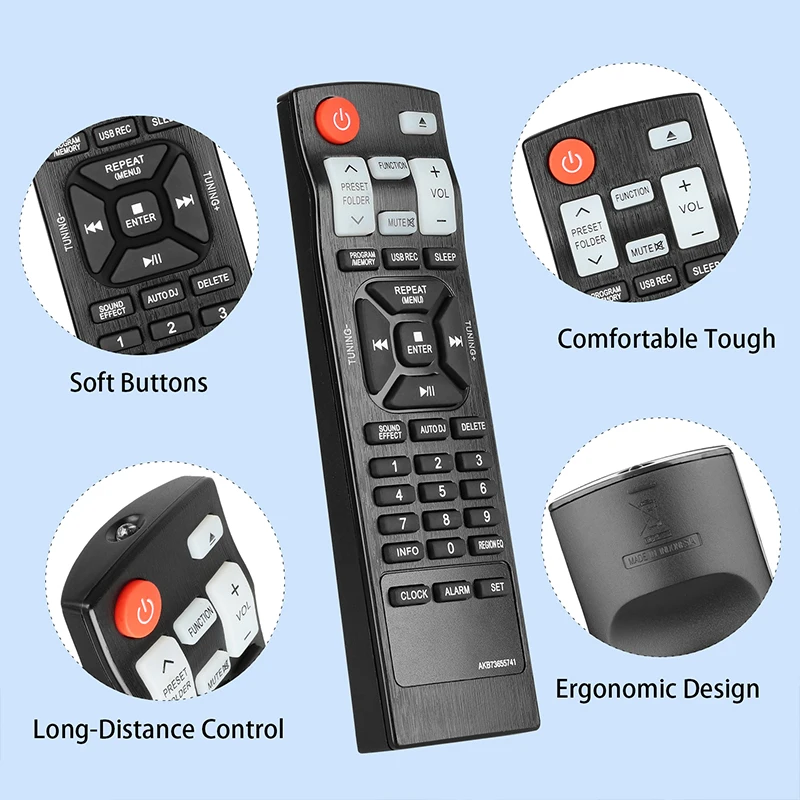 AKB73655741 Remote Control For CD Home Audio System CM4330 CM4350 CM4430 CM4530 CM4550 CM4630 CMS4330F CMS4350F CMS4530F