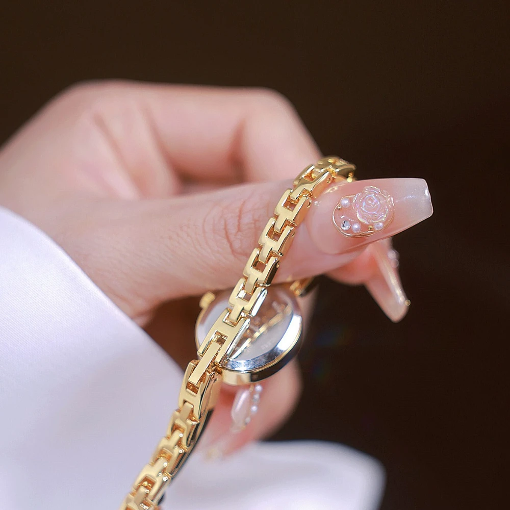 高級レインボーラインストーン腕時計女性レディースブレスレット腕時計ファッションギフトクォーツ腕時計ドロップシッピングリロイ Mujer