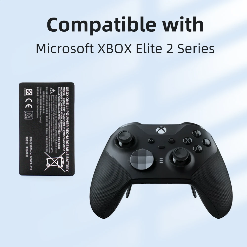 PHOMAX GENCA-039 GENCA 039 3.7V 2050mAh Bateria do kontrolera konsoli do gier Microsoft XBOX Elite 2 Series 1797 — zdjęcie produktu 6