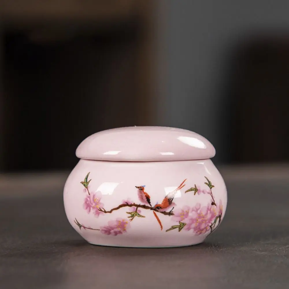 1Pc Ceramics Nail Cup with Lid Acrylic Liquid Powder Ceramic Cup Nail Art Acrylic Liquid Powder Porcelain Dish Container