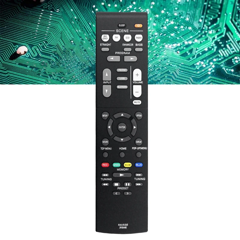 RAV532 ZP35480 Remote Control Replace For Yamaha AV Receiver RX-V379 RX-V383 RX-V383BL RXV379 RXV383 RXV383BL