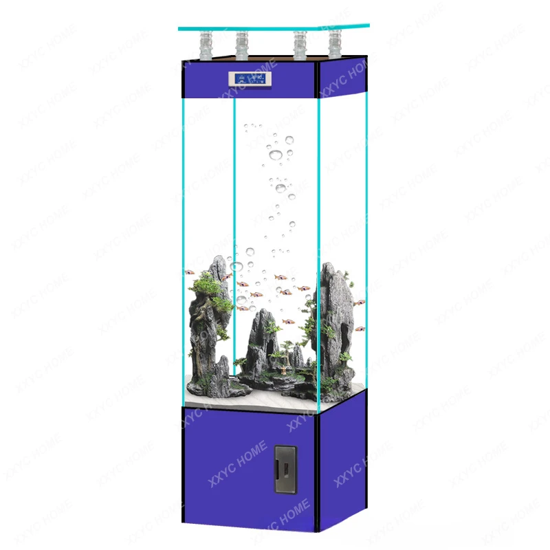 

Smart Jinjing Super White Glass Fish Tank Home Small and Medium-Sized Living Room Lazy Change Water