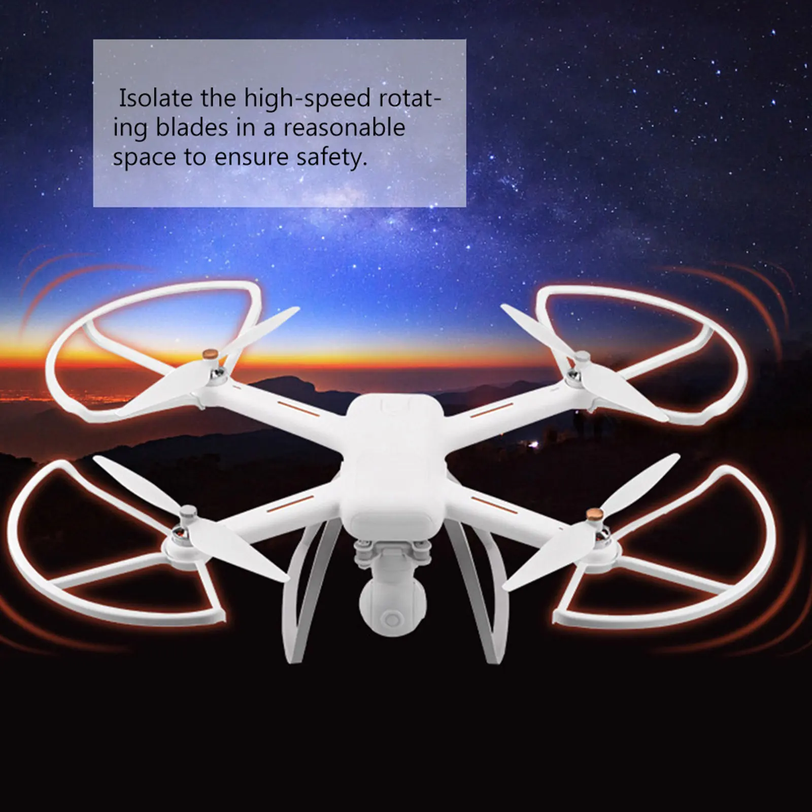 1Set Drone Wing Protective Cover High Hardness Anti-Collision Propeller Protector Quick Disassembly Safe Isolated Blades