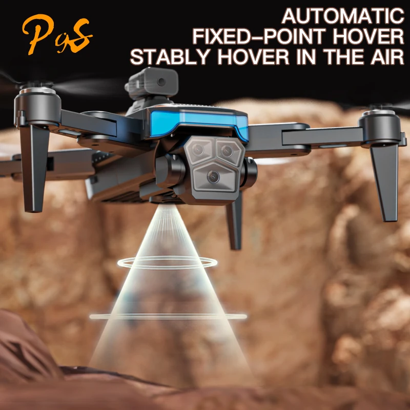 Drone P9S avec Caméra HD 8K pour Touristes, Moteur Sans Balais, Évitement d'Obstacles, Hélicoptère RC, Jouet Quadrirotor Pliable Professionnel, Nouveau