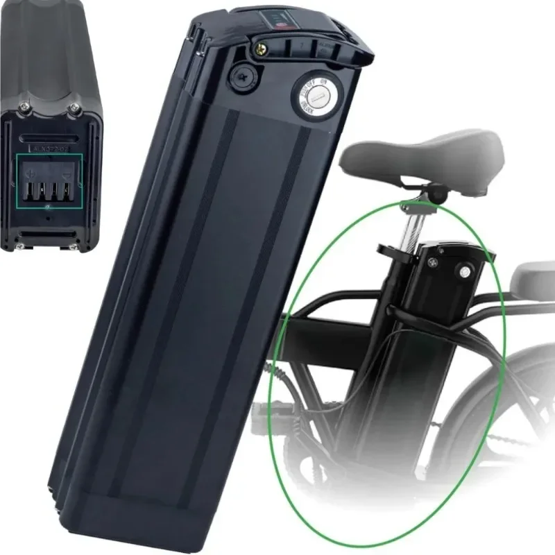 36V/48V Silverfish Battery 12Ah/15Ah/17Ah/20Ah Lithium Battery for Bafang 250W~1000W Motor Bike with  2A Charger.