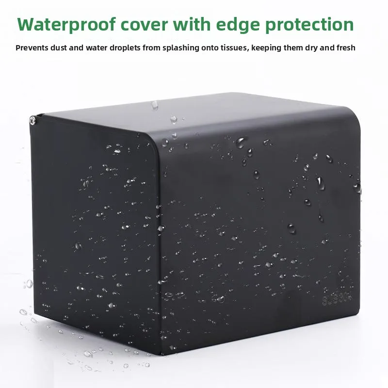 Square Stainless Steel Tissue Box Waterproof Toilet Paper Holder Dual Use Home Direct Supply No4 Bathroom Organizer