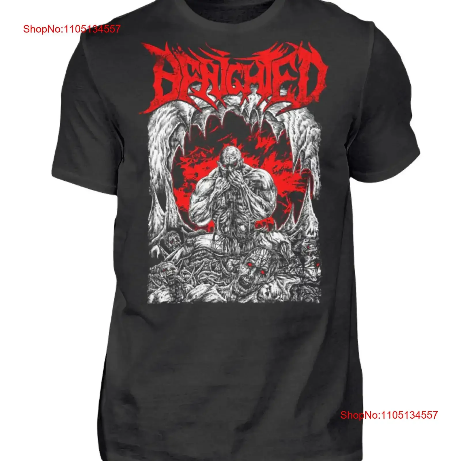 New Benighted Band Devour T Shirt Black S 5XL 1N0102 vintage Washed Casual Soft graphic Comfortable streetwear Versatile