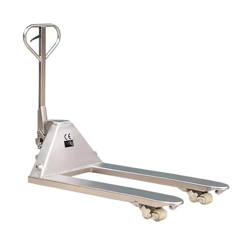 2 Ton Stainless Steel Manual Hydraulic Forklift Heavy Duty Mute Pump Jack Warehouse Pallet Truck Lifter New Retail
