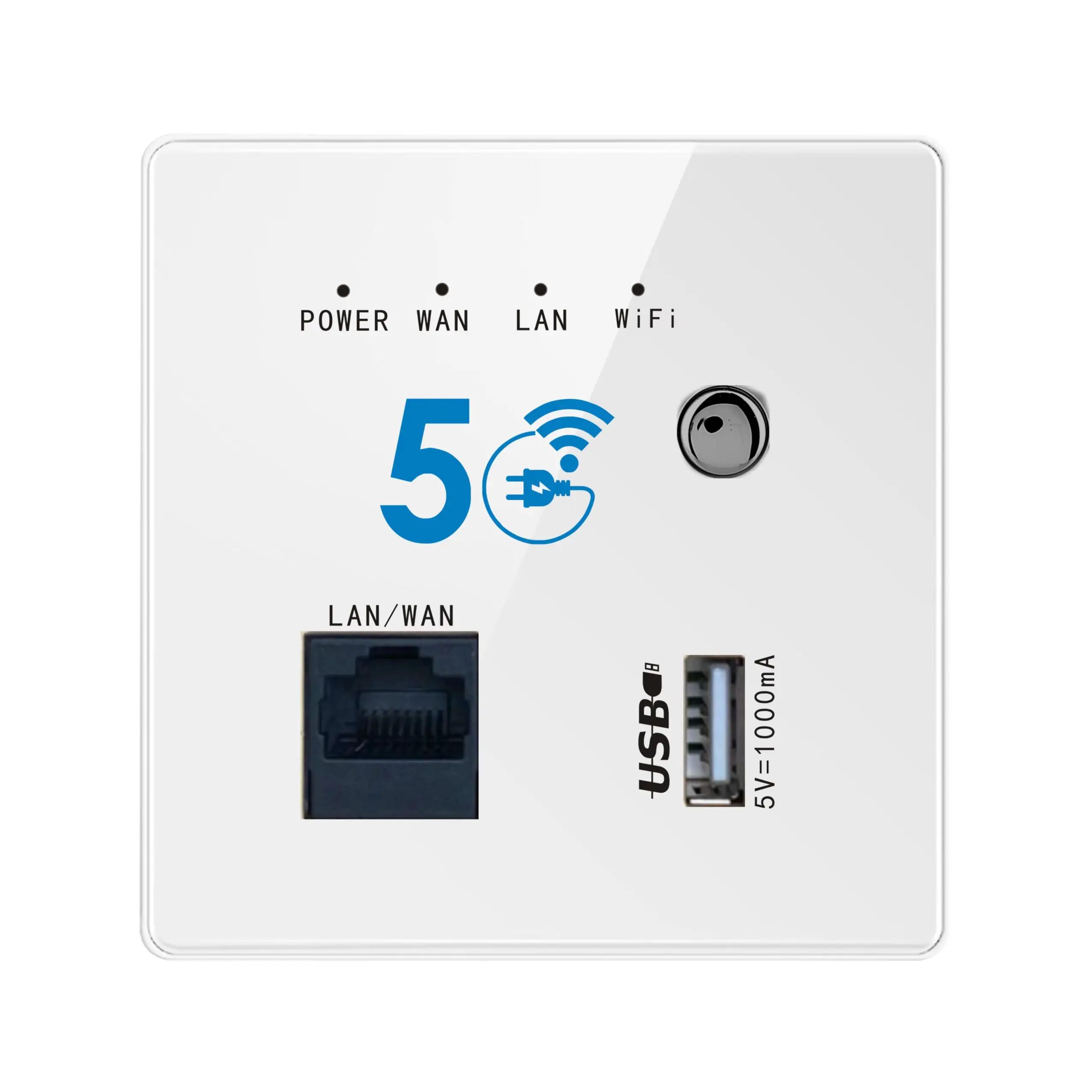 

5G AP Panel POE Wireless WIFI USB Socket Wall Embedded Wireless 110V-220V 2.4G 5G WiFi Data Net WIFI Repeater Amplification