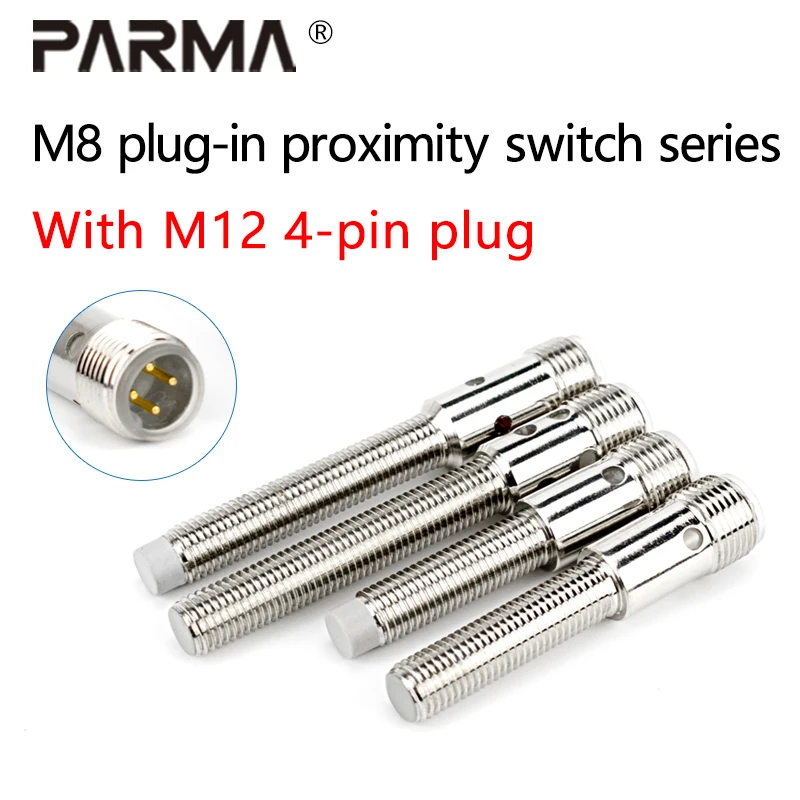 

M8 plug-in type proximity switch sensor with aviation plug metal induction switch eye diameter 8mm