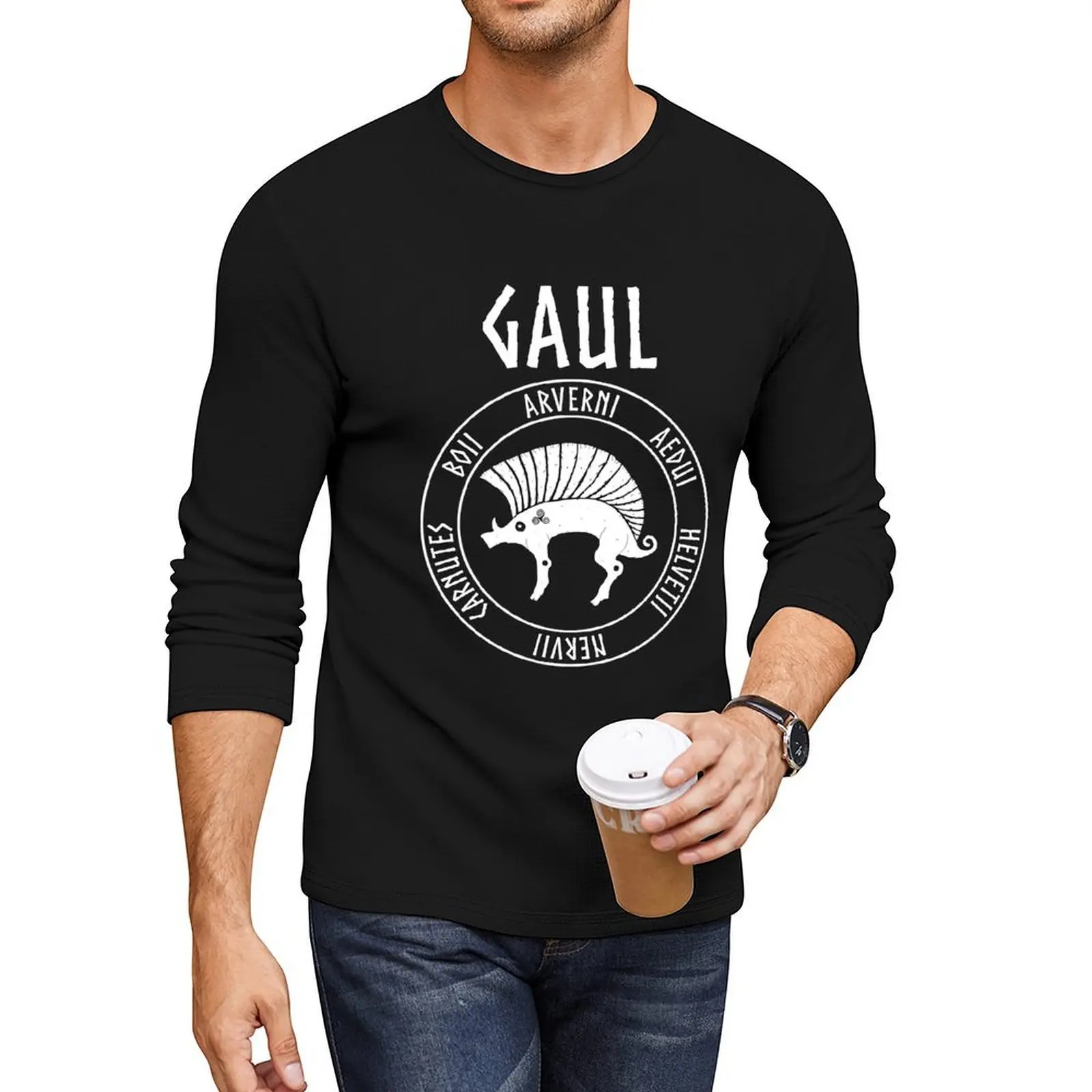 

Gaul Ancient Gaelic Tribes Ancestors Long T-Shirt man clothes custom t shirts Blouse funny t shirts mens clothing