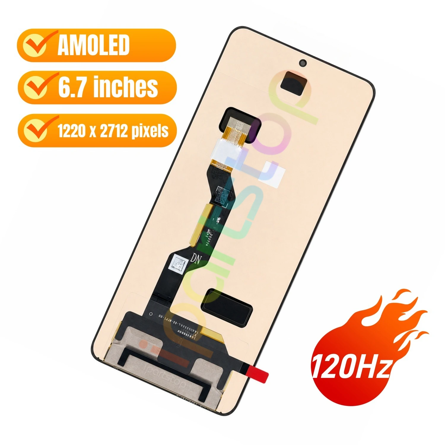 iParts Replacement New Display for Motorola Moto G Stylus 2026 5G 120Hz AMOLED Touch Screen Assembly all Functions OEM Tested