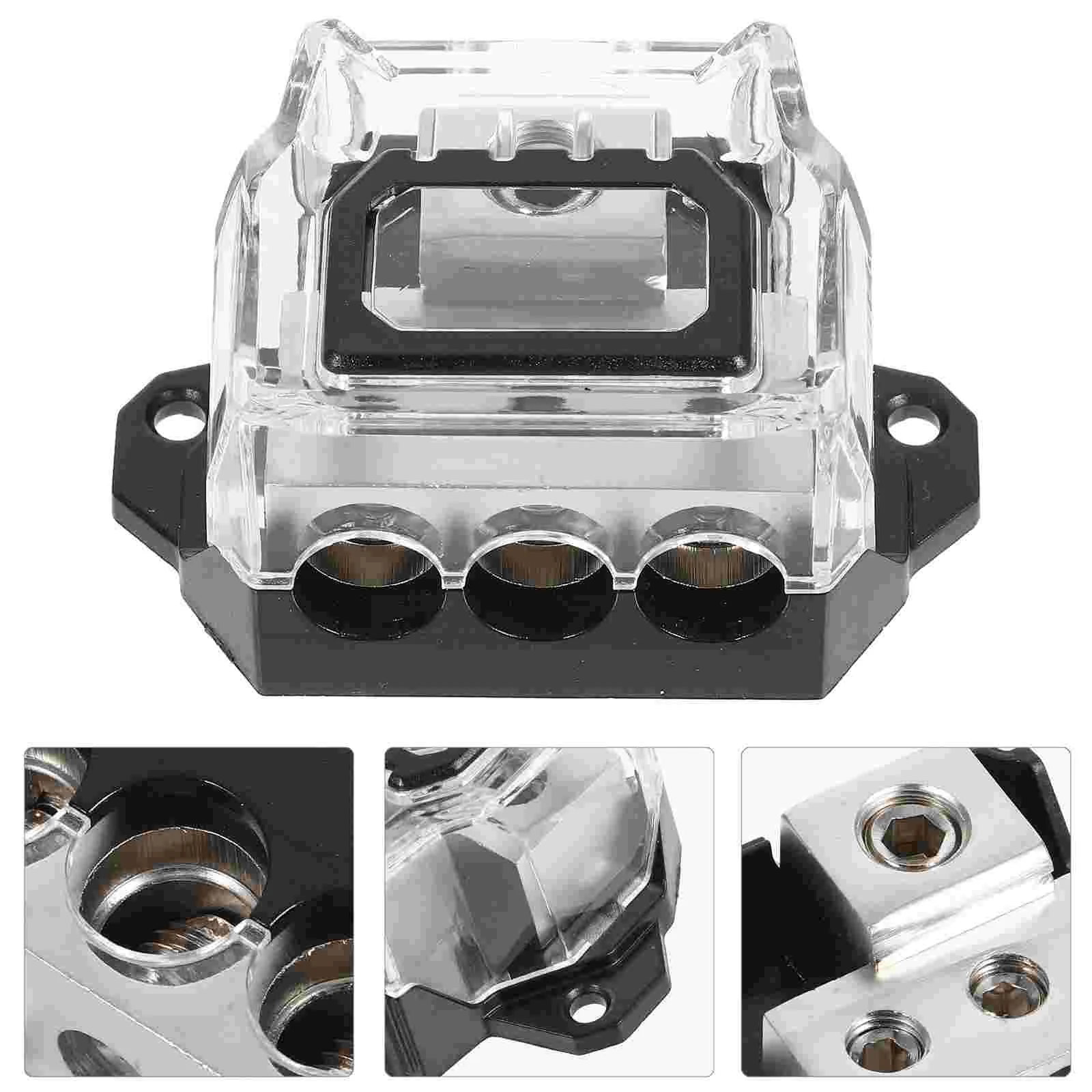 Car Audio Modification Amplifier Fuse Block Insurance Seat Holder Zinc Alloy Nickel Plating Speaker Distribution