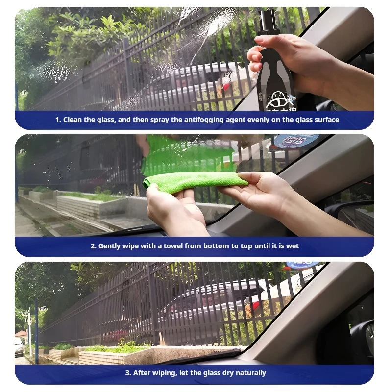 Auto glass antifogging Auto rainware Windshield window defogging spray rearview mirror cleaner Auto parts