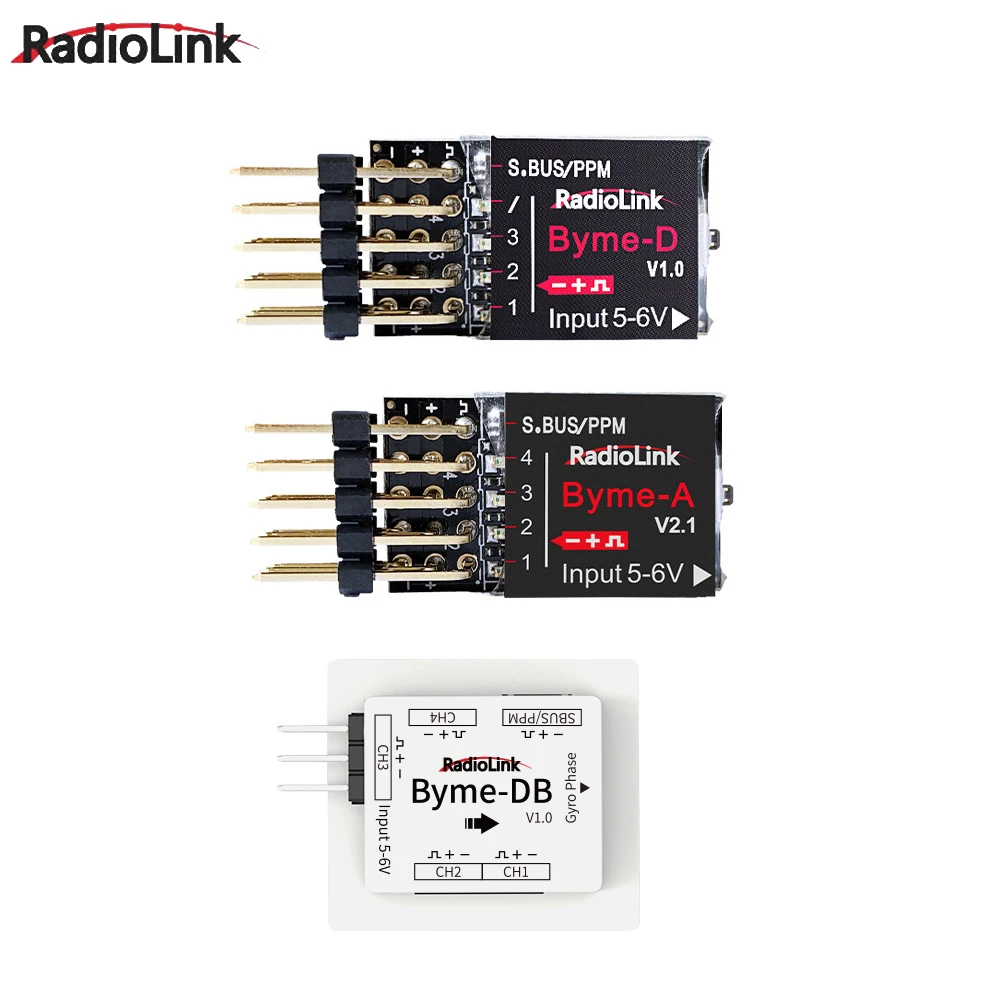 Radiolink Byme-A/Byme-D/Byme-DB 5-6V SBUS/PPM Flight Controller Gyroscope Self-stabilization For 3D Fixed-wing Aircraft Su27 F22