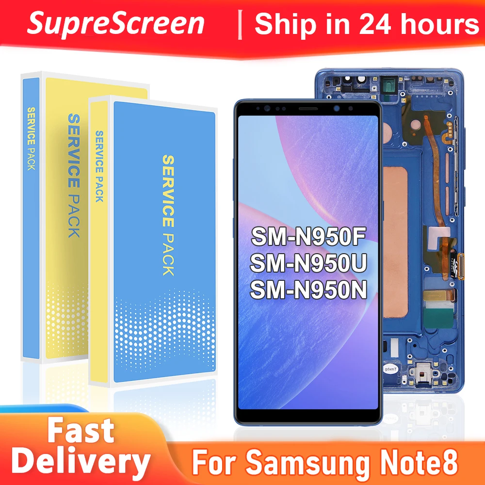 

TFT note8 Screen For Samsung Note8 N950F N950U N950W N950FD LCD Display Touch Screen Digitizer Assembly note 8 Display Screen