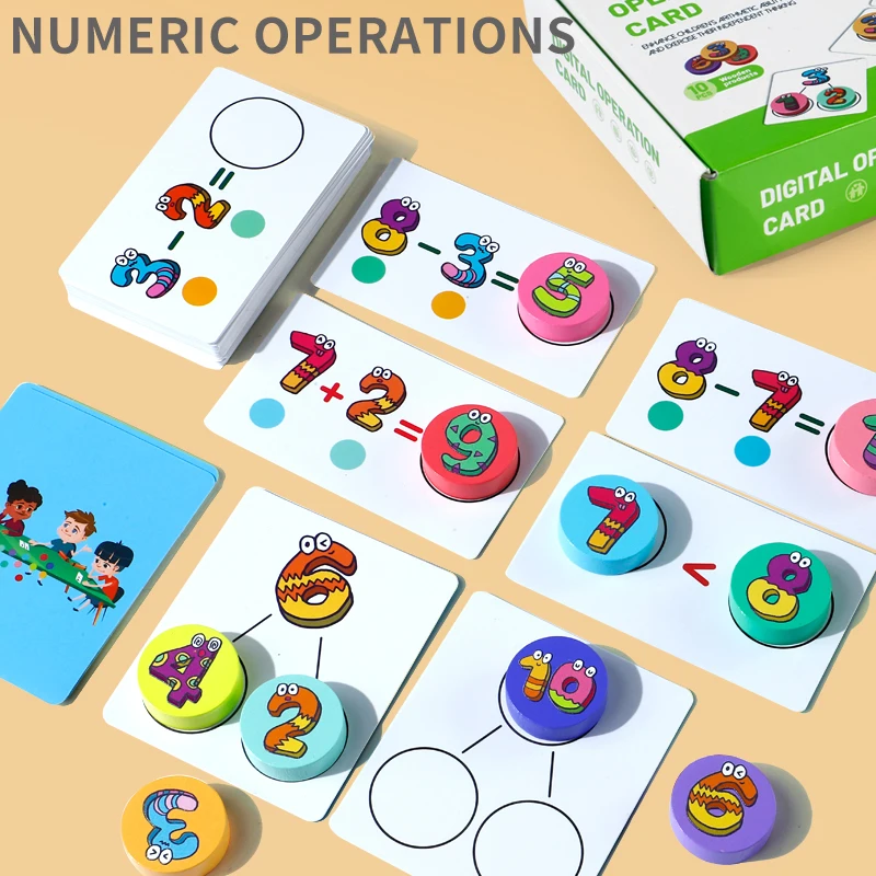 Outils d'apprentissage précoce des mathématiques pour enfants: reconnaissance des nombres et pratique des compétences mathématiques de base, jouets éducatifs pour enfants