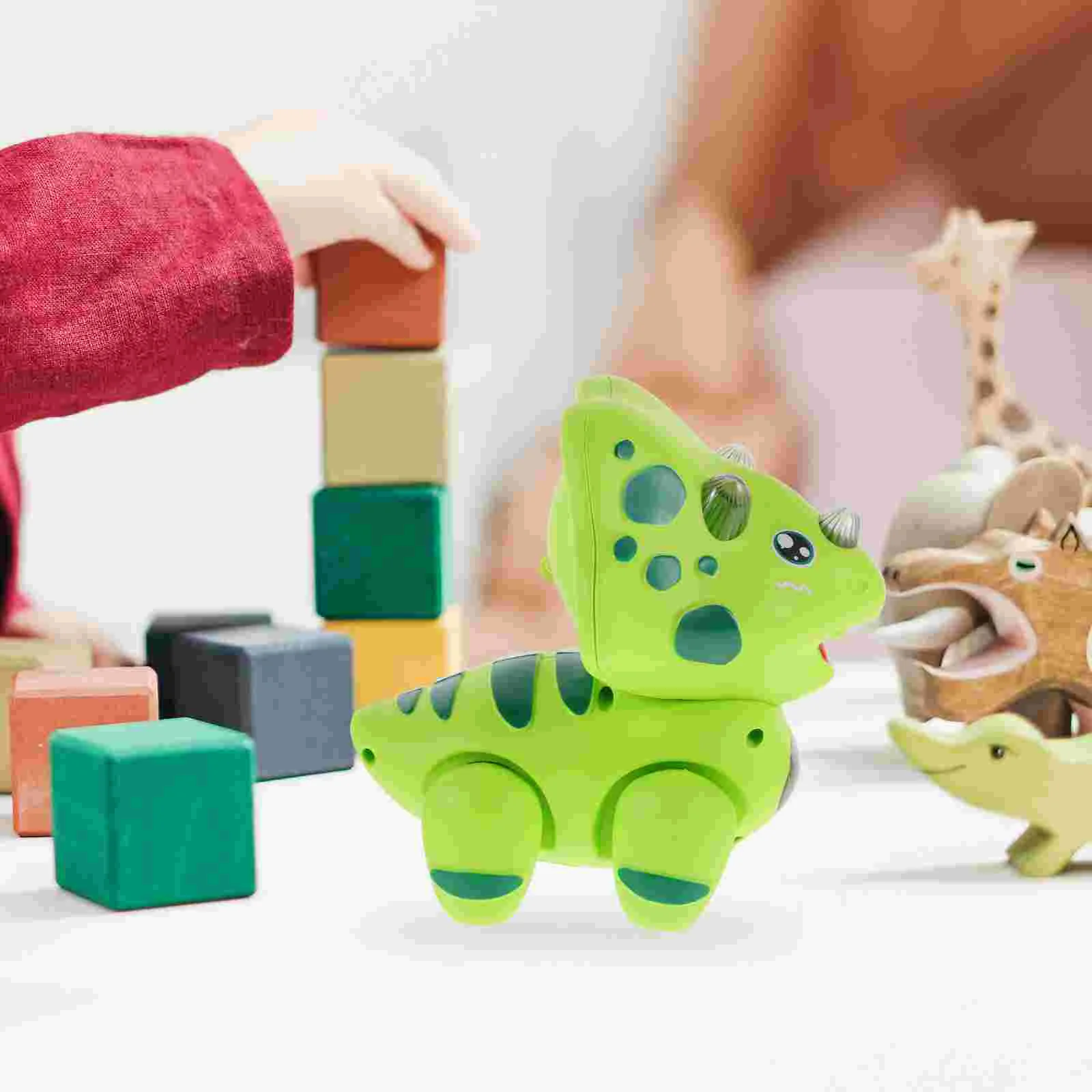 Crawling Baby Toy Electric Dinosaur Lovely Boys Walking Animal Puzzle Funny Green Toddler