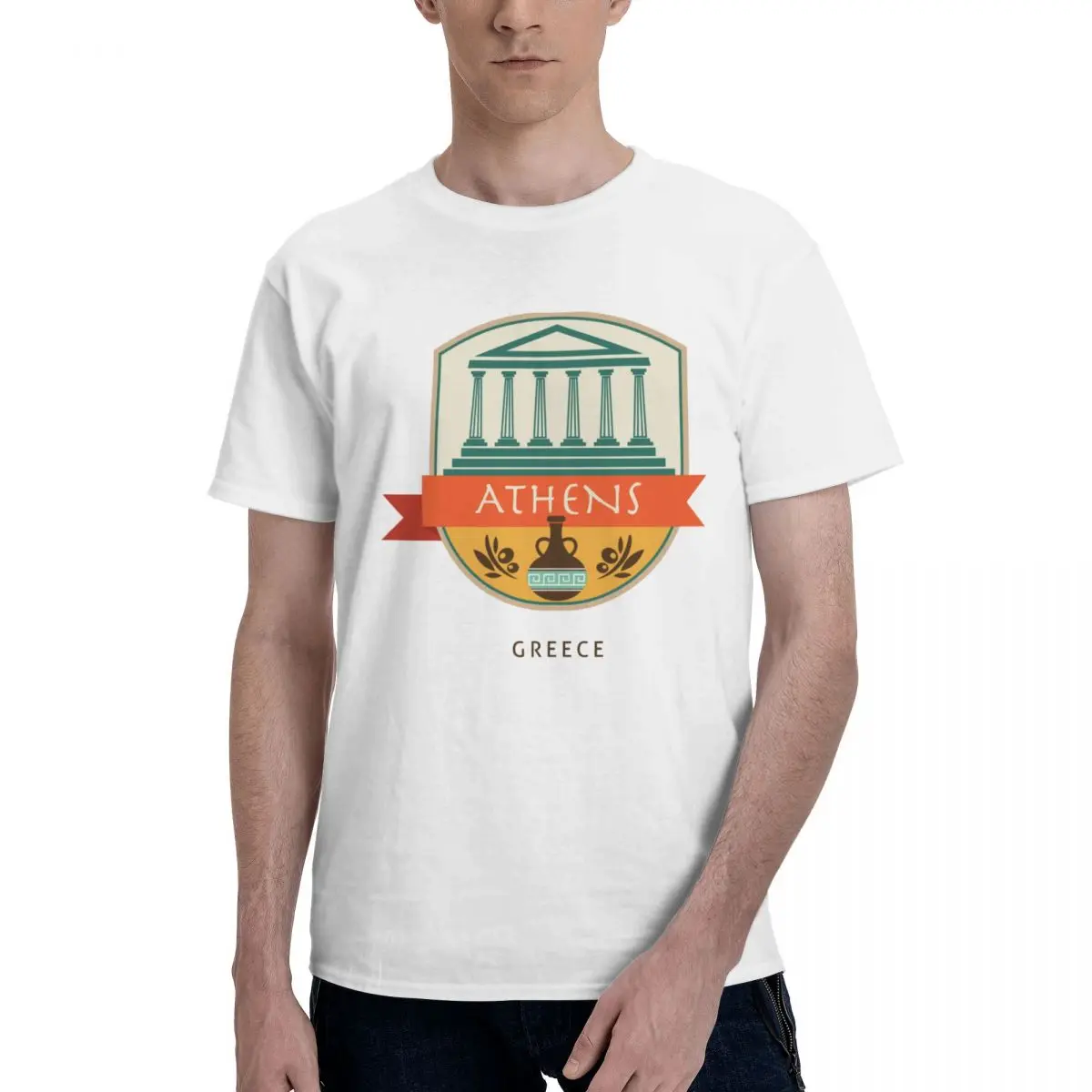 100% Cotton GREECE ATHENS Travel City Souvenir Premium t shirts Men Women Unisex Casual tshirts Clothing T-Shirts For Gift