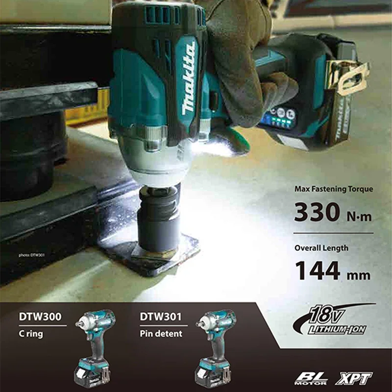 MAKITA DTW300 Cordless Impact Wrench Bare Tool 18V Brushless 1/2\