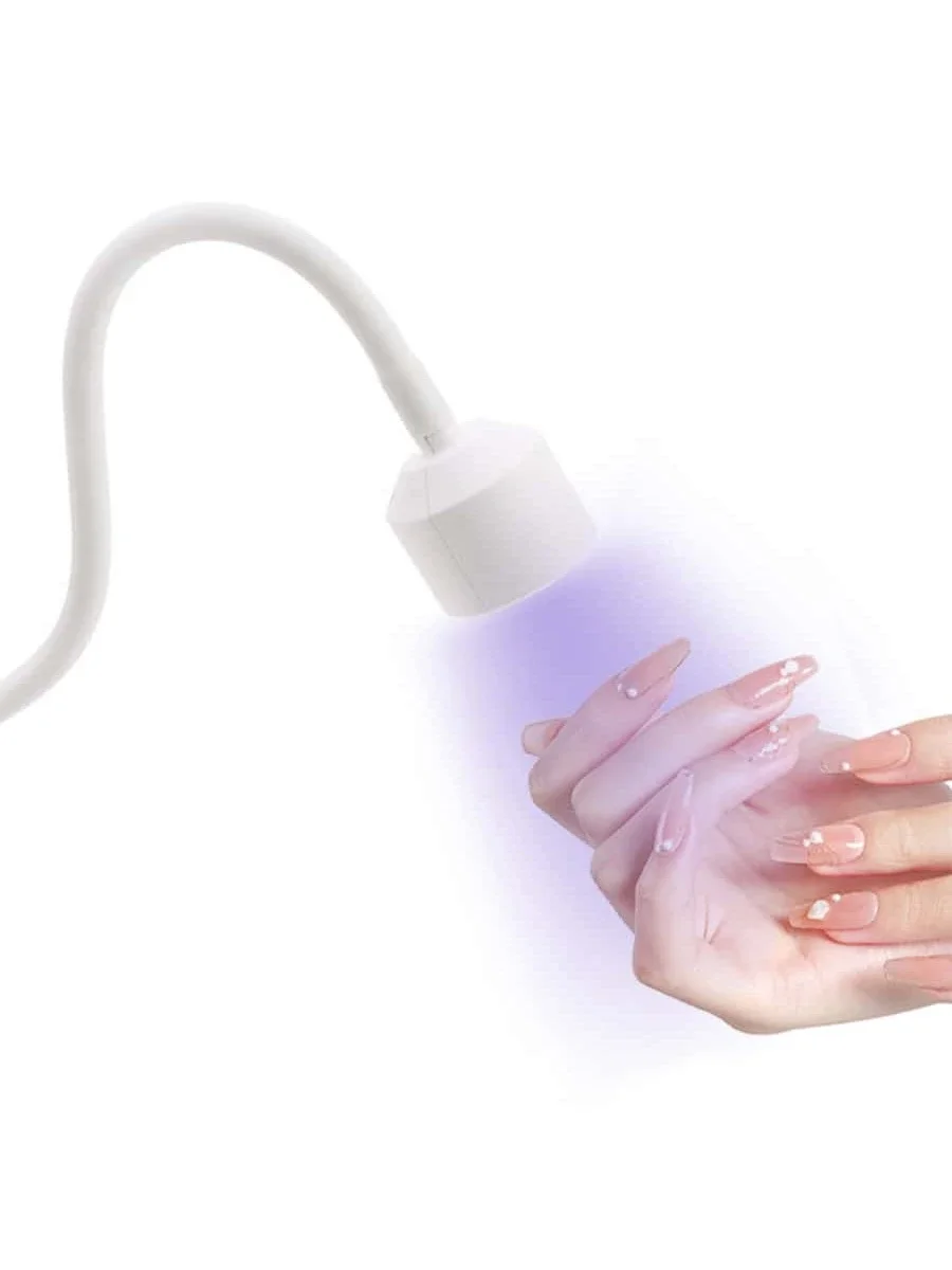 โคมไฟเล็บ UV MINI Bendable USB เครื่องเป่าเล็บแบบพับได้ UV LED โคมไฟสําหรับเล็บเจลกาวแห้งเล็บโคมไฟเล็บ Art Manicu