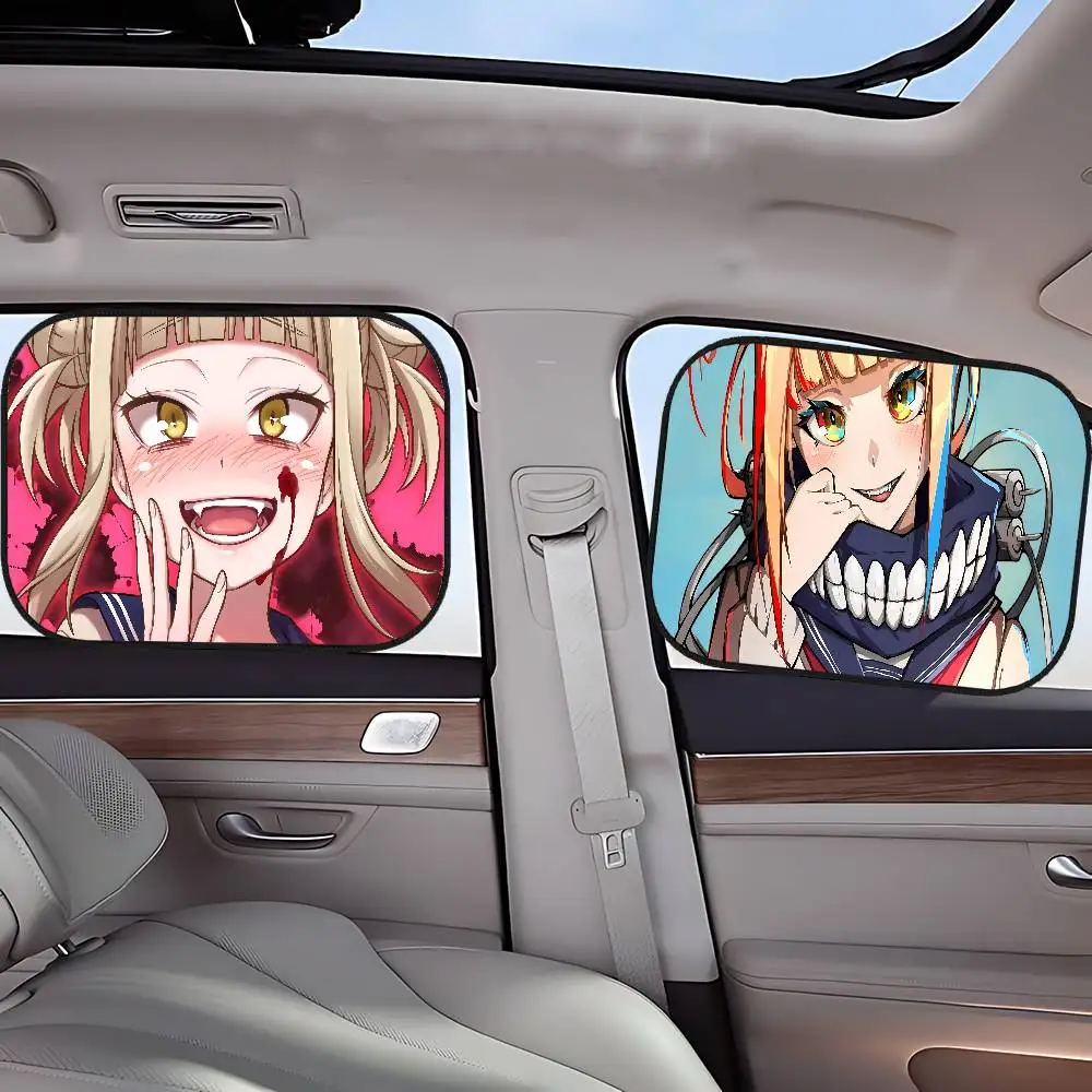 

H-Himiko T-TogaS автомобильный солнцезащитный козырек с защитой от ультрафиолета, электростатическая адсорбция, солнцезащитный козырек на окно автомобиля для детей, универсальная автозанавеска