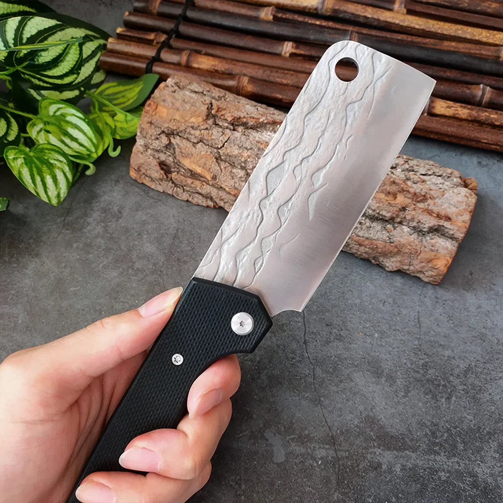 G10 Handle Utility Knives Hand Forged Folding Knife Slicing Meat BBQ Butcher Boning Knife Fish Filleting Chef Kitchen Knives