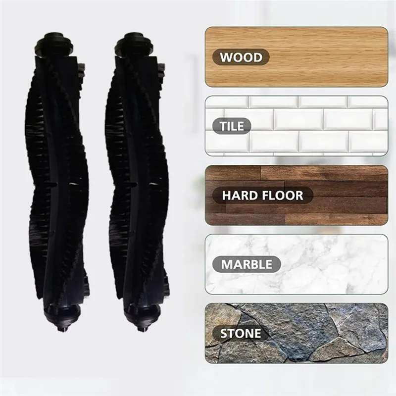 popular For Tefal Rowenta X-Plorer Serie 75 RG7687 RR7687WH Robotic Vacuum Cleaner Roller Brush Side Brush HEPA Filter