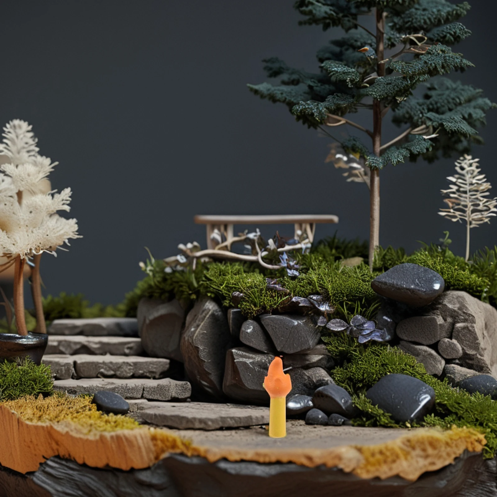 10 個マイクロ風景トーチ偽火キャンプファイヤーごっこおもちゃ人工砂テーブルドールハウス炎飾り