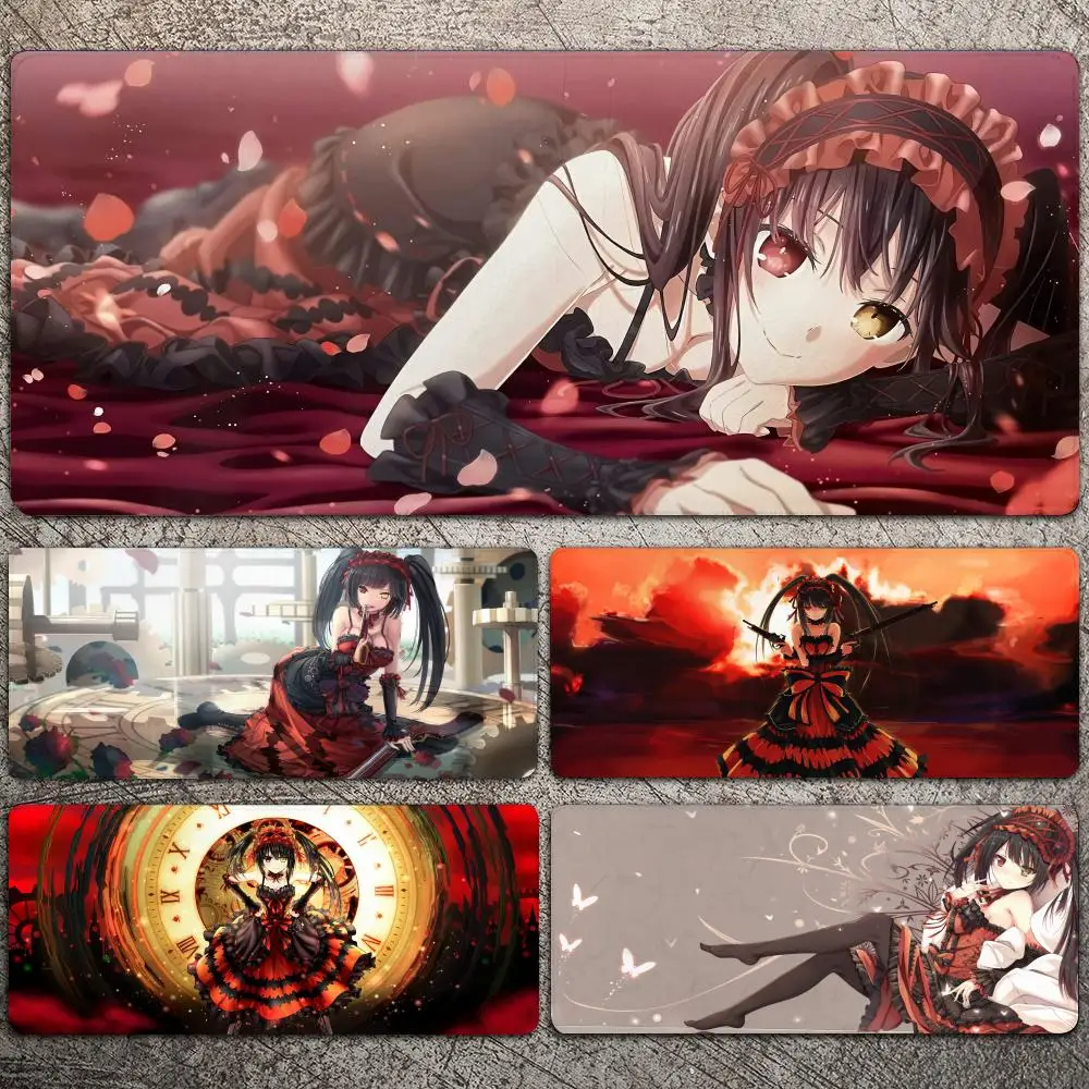 Date A Live Tokisaki Kurumi Mousepad Large Gaming Mouse Pad LockEdge Thickened Computer Keyboard Table Desk Mat