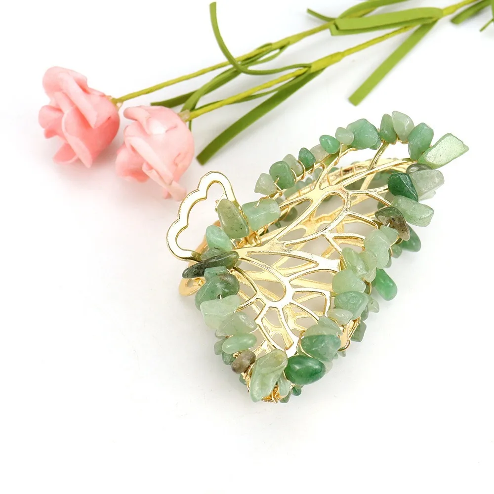

Fashion Alloy Hair Claw Crushed Stone Non-slip Hair Clip Butterfly Crystal Hairpin Women