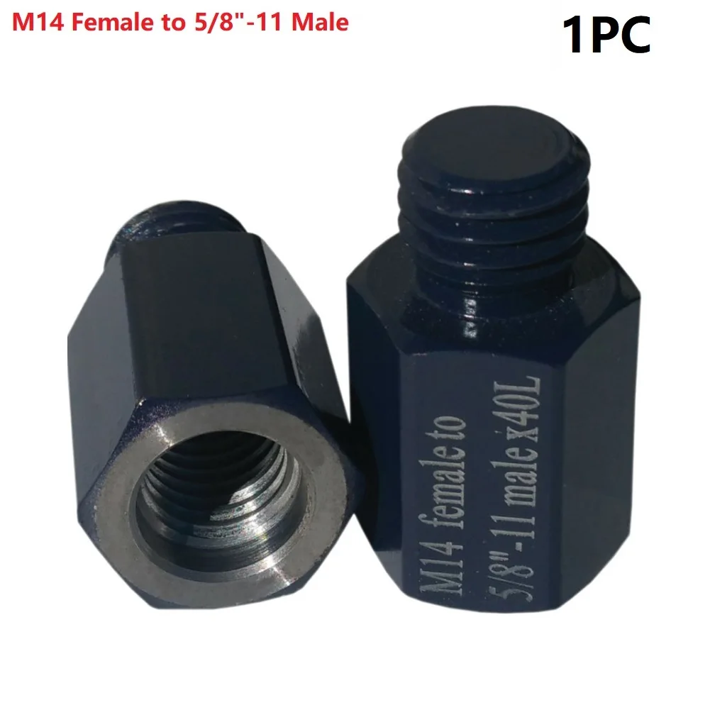 Amoladora angular, máquina pulidora, convertidor de Taladro de rosca, adaptador de brocas de núcleo de diamante de 5/8 "-11 a M14 M14 a 5/8"-11