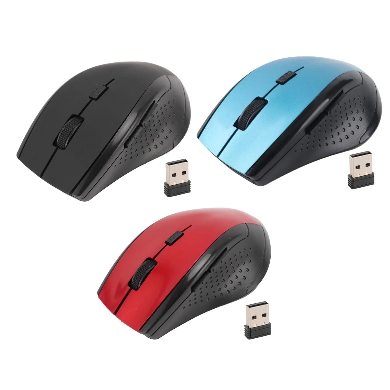2.4G Wireless Mouse with USB Receiver High Accuracy Compact Optical Mouse for Laptop Computer Desktop PC Portable Wireless Mouse