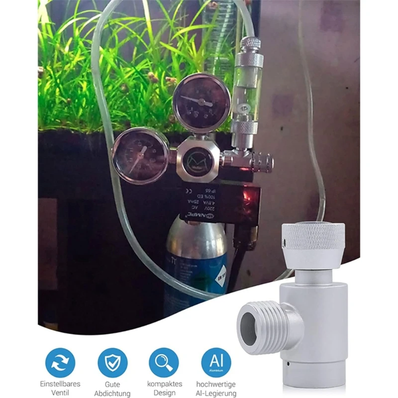 Durable Adapter TR21.4 to W21.8 Adapter Portable Adapter Metal Material Aquarium Regulator Perfect for Carbonated Dropshipping