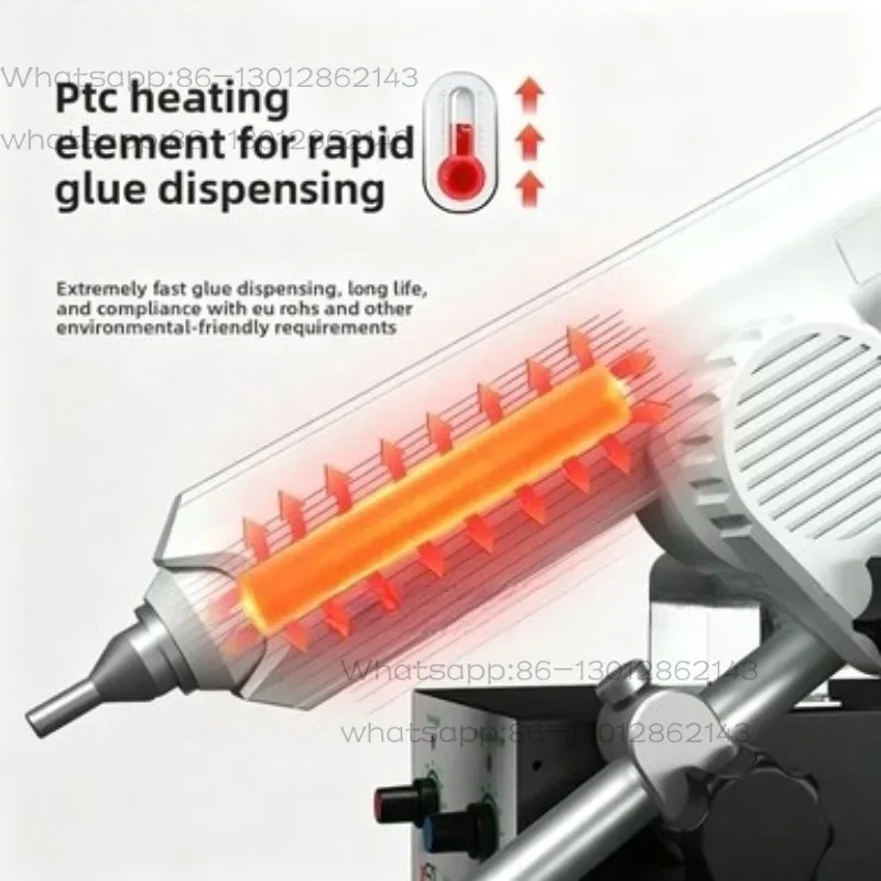 Electric Automatic Glue Machine Foot Operated Hot Melt Glue Gun Paper Box Packaging Jewelry Bonding Tool