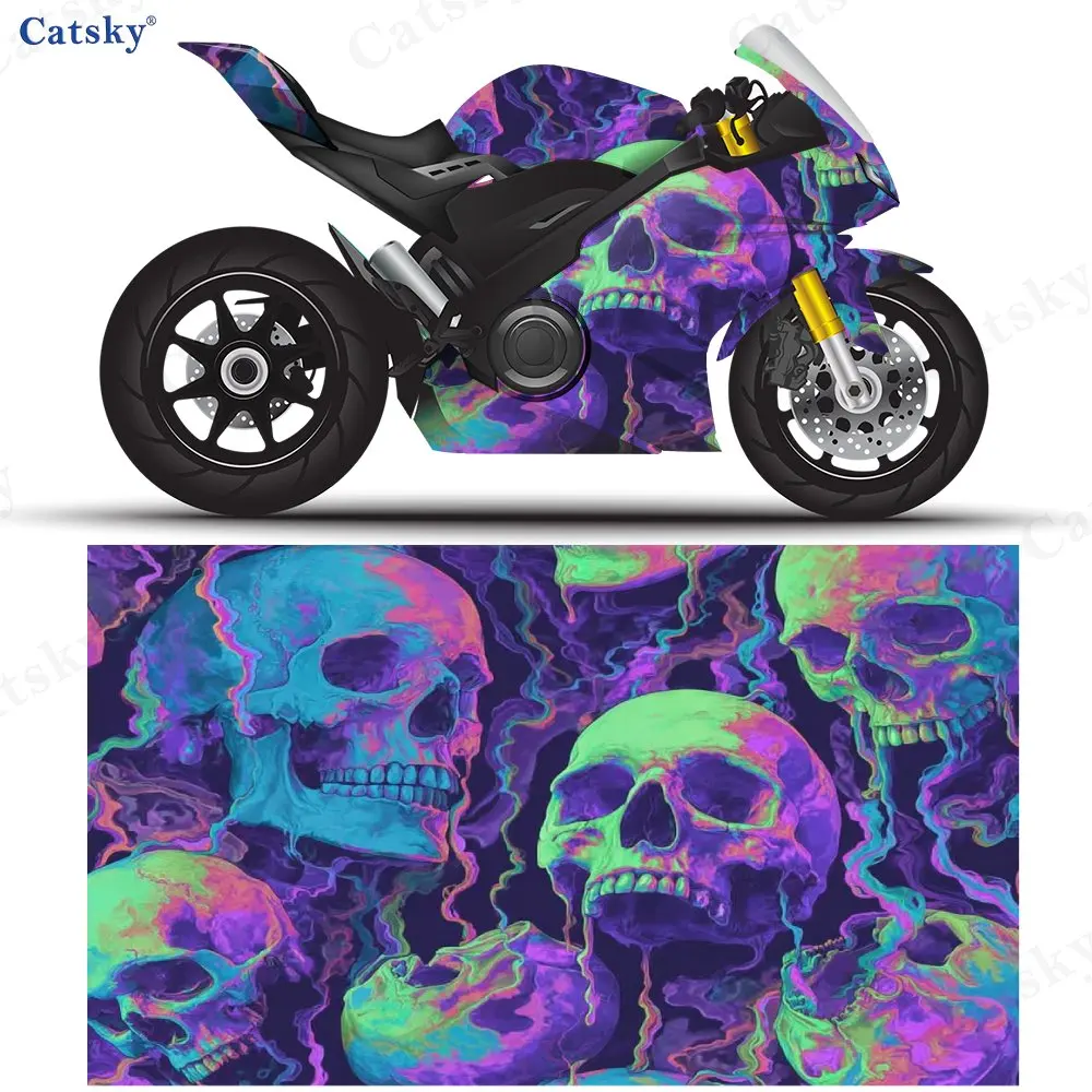

Наклейка на мотоцикл с черепом, съемная наклейка, универсальная для мотоциклов, прочный и устойчивый к царапинам ПВХ, длительный срок службы