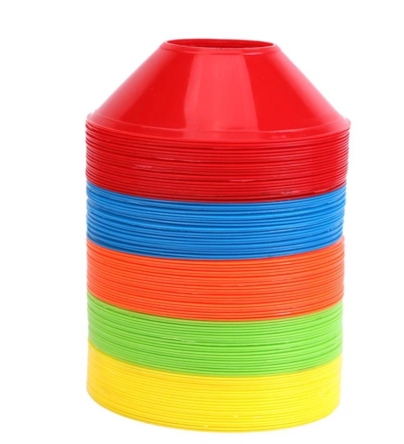 10 stücke fußball Training Zeichen Dish Druck Beständig Kegel Marker Discs Eimer Outdoor Basketball Fußball Training Sport – Detail 11