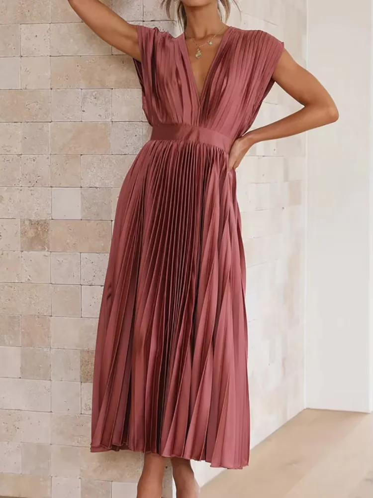 Novo verão feminino sólido manga curta vestido de festa sem alças sem costas retalhos vestido das senhoras loungewear vestido simples dropshipping