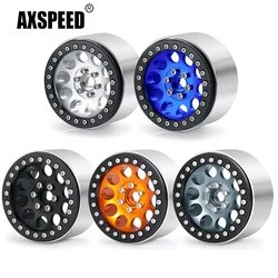 AXSPEED 1/4Pcs 2.2inch 35mm Widen Aluminum Beadlock Wheel Rims Hubs for Axial Wraith 90048 RR10 TRX-4 1/10 RC Crawler Car Parts