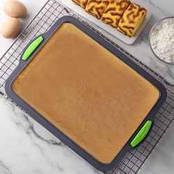 Non-stick Rectangle Silicone Cake Mold Mousse Cake Baking Pans Bakeware DIY Cake Baking Tray Tools