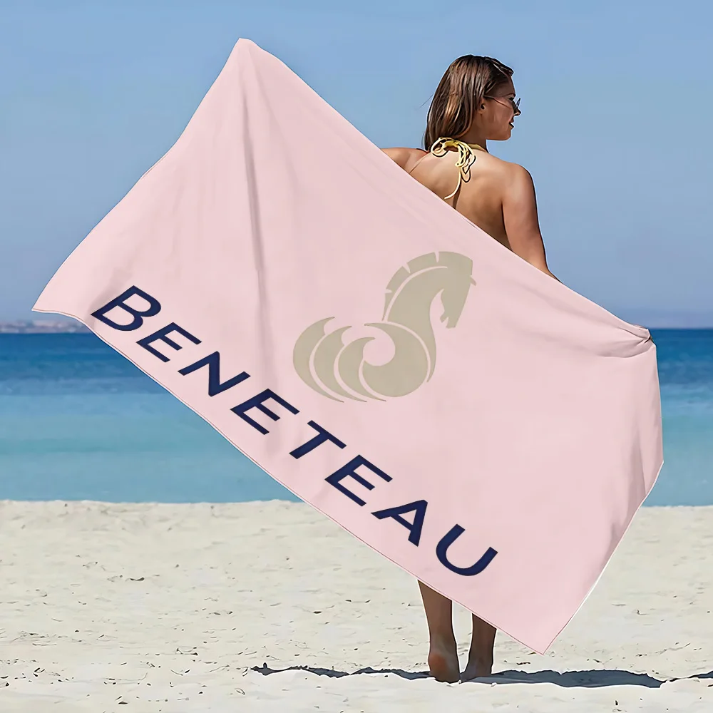 Beneteau Yachts-Serviette de Plage en Microcarence, Sans Sable, vaccage Rapide, Doux, Piscine, Cadeau pour Femme, Voyage, Gym, Douche, Camping