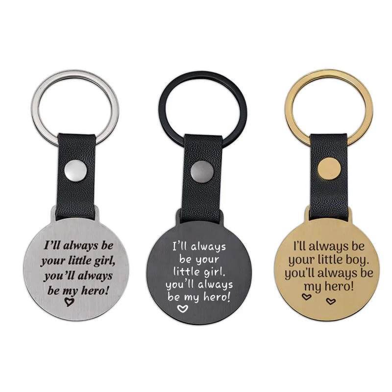 Stainless Steel Keychain always be your little girl  sister Best Friend Key Ring Chains Tags  DIY Jewelry Gift Wholesale