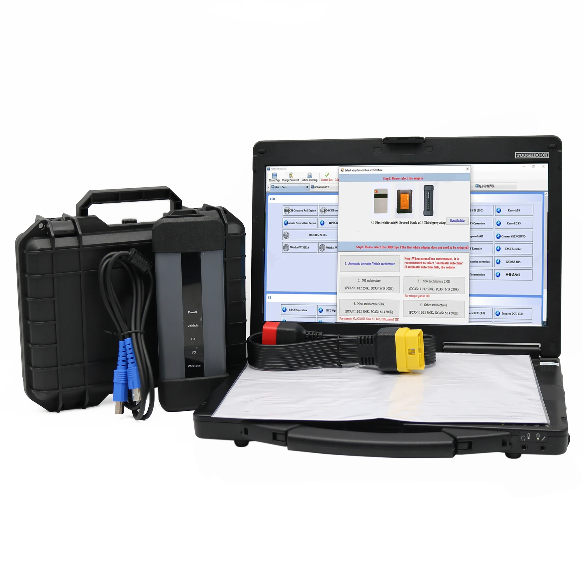 

Диагностические инструменты SHACMAN HOWO A7 Sitrak для Sinotruk EOL OBD, сканер для тяжелых грузовиков Diagsmart CNHTC с поддержкой китайских двигателей и ноутбуком